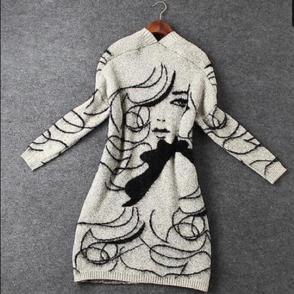 SOLD ** Open-Front Cardigan. Size: XS/S - Picture 3 of 3